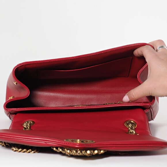Dolce & Gabbana Red Quilted Nappa Leather Large Devotion Bag - Picture 13 of 16